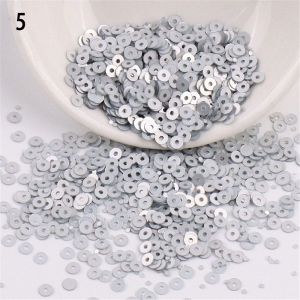 PRIMEPICKGLOBAL 2000pcs 4mm Pvc Home Decor Embellishment Wedding Nail Art Round Faceted Bead Loose Sequin Round Paillettes Paillette Sewing Accessaries