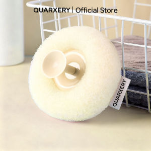 QUARXERY Stickable Bath Loofah Massage Brush - Body Foam Bubble Shower Ball for Relaxing Bathing