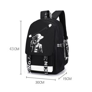 Anime One Piece Backpack for School Waterproof Packbag Napsack Large Capacity Knapsack School Bag