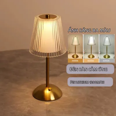Đèn bàn làm việc đổi màu cảm ứng LED ba màu bảo vệ mắt cho phòng ngủ quán cà phê khách sạn đèn bàn làm việc đọc sách