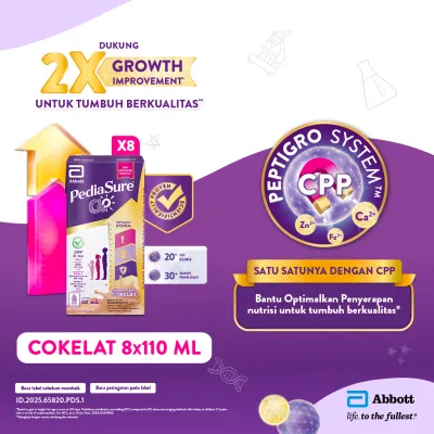 PediaSure Go Cokelat (1-10th) 8x110ml