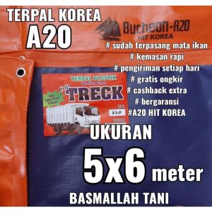 Terpal Korea A20 Ukuran 5x6 meter cap TRECK