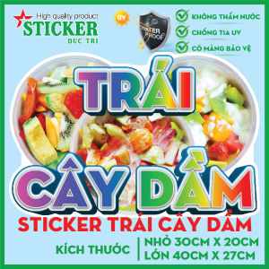 🔥 MIẾNG DÁN TRÁI CÂY DẦM... 🔥 DÁN TƯỜNG XE CỬA KÍNH... CHO QUÁN ĂN.