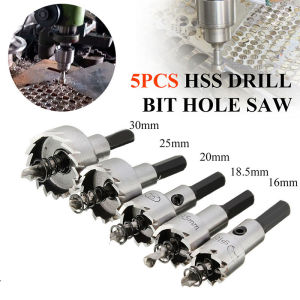 1 Set Bulat Hole Saw Carbide 7Pcs/5pcs/Mata Bor Besi Baja - Melubangi Plat Besi Tebal dengan Mudah / Mata Bor Set Komplit / Mata Bor Bulat untuk Lubang Besar Hole Saw