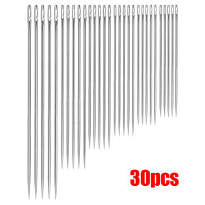 YESPERY เข็มเย็บแบบตาบอด30ชิ้น/เซ็ตสำหรับผู้สูงอายุเข็มร้อยด้ายรูใหญ่สำหรับใช้ในครัวเรือน