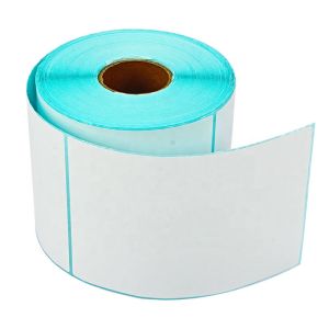 MFLABEL 100x150mm 500pcs Blue background A6 4X6" WATER PROOF THERMAL LABEL STICKER FOLDED WAYBILL STICKER maker A6 waybill sticker/thermal