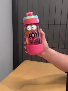 Cille large-capacity 520/780ml Tritan water bottle sports straw BAP Free with Sleeve