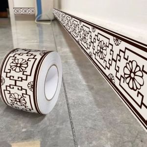 MUNCHX 5/10 Meter Wall Base Self Adhesive Thickened Skirting Line DIY Anti-collision Decoration Strips Living Room