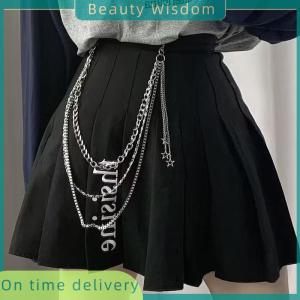 Beauty Wisdom Punk Fashion Star Waist Chain Simple Tassel Pants Chain Personalized Hip Hop Multilayer Waist Chain Clothing Accessories Gifts