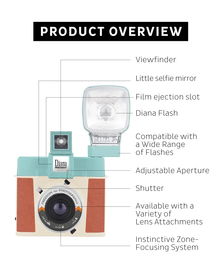 Diana Instant Square Camera Lomography Fuji Instax Square Film