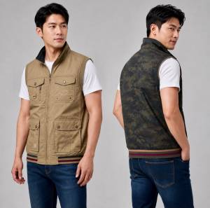 Vest Import Tactical Outdoor Untuk Motoran l Rompi Casual Touring Pria Jaket Bomber Import Casual Pria l Jacket Kasual Clasic Pria Bolak Balik