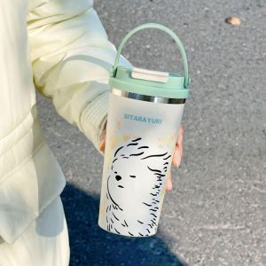 SITARAYURI แก้วสแตนเลส 304 ความจุ 560 มล. เก็บร้อน 6 ชม./เย็น 12 ชม. ฝาซิลิโคนล็อกแน่น กันหก พกพาสะดวก