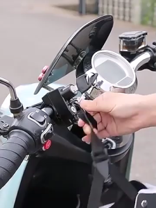 Motorbike Handlebar Safety Lock Universal Parts Helmet Security Lock with 2 Keys for Motorcycle Electric Vehicle