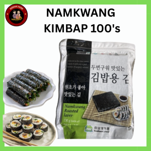 Namkwang Traditional Roasted Laver  Seaweed kimbap 100 sheets 230g