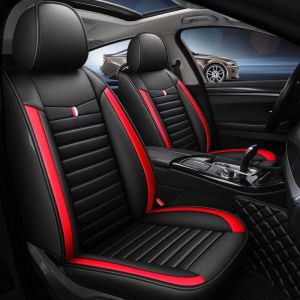5 seats Car seat cover set fully surrounded leather car seat protective cover car interior universal seat cover Compatible with Toyota Honda Kia Mitsubishi Isuzu Hyundai Nissan Ford Mazda Suzuki Mg and other models