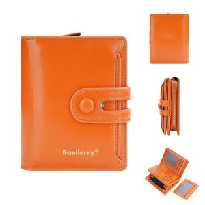 SEA YADOU  กระเป๋าสตางค์ผู้หญิงสไตล์หรูหรา พร้อมช่องใส่บัตร ทำจากหนังPUกันน้ำ ขนาดกะทัดรัดเหมาะสำหรับใช้ประจำวัน