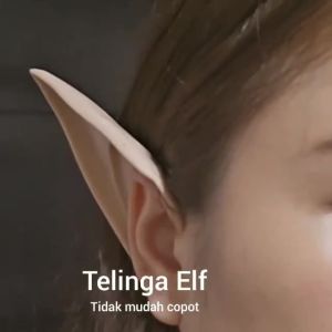Telinga Elf Palsu Panjang / Pendek Halloween Cosplay Anime Telinga Elf  1 Pair Elf Ears 10/14CM Soft Pointed Ears For Cosplay Props Halloween Masquerade Party Decoration