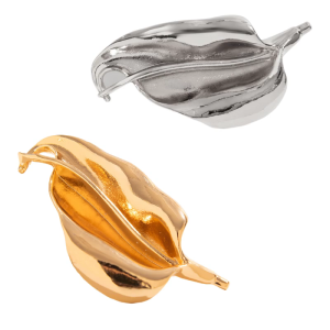 Elegant Alloy Leaf Brooch Unique Delicate Suit Corsage Pin Lightweight Clothing for Fashionable Women Girls