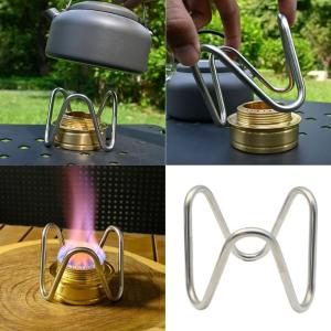 Stainless Steels Alcohols Stove Bracket Outdoor Camping Alcohols Cooker Holder Detachable Heaters Stand for Hiking Picnics