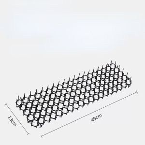 5pcs 13x49cm Prickle Strip Anti-Cat Mat Indoor Outdoor Deterrent Mat Plastic Prickle Strip Network