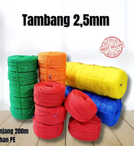 Tali Tambang 25mm per roll - Tali Tampar / Tali Layangan / Tali Pertanian - Tali Tenda