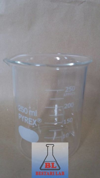 Beaker Glass Gelas Kimia Kaca 250 Ml Rrc Lazada Indonesia 7462