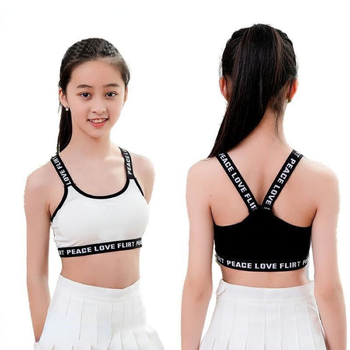 9-18Y Girls Sport Bras Cotton Teenager Underwear Training Bras