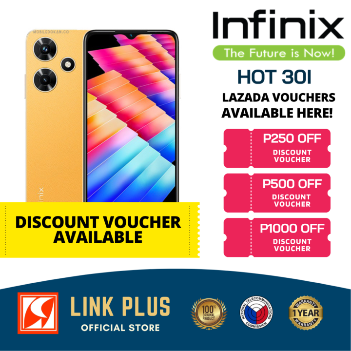 Infinix Hot 30i 4/8/GB RAM + 128GB ROM NTC One Year Warranty | Lazada PH