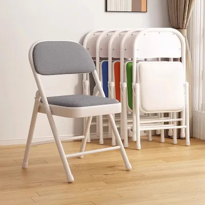 MC-home Folding back chair sturdy home leisure portable office chair computer chair dormitory study chair