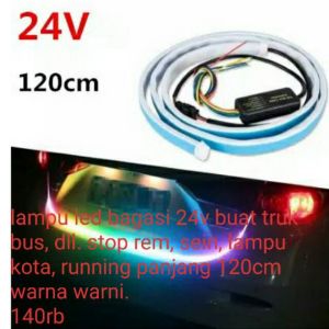 Lampu Led Bagasi Mobil Truk Bis RGB 120 Cm 12 Volt Dan 24 Volt Waterproof Universal 12V 24v 12volt 24volt Lampu Kaca Bis Bus Kaca
