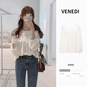 Áo Kiểu Nữ Dài Tay Phong Cách Hàn Quốc Áo Sơ Mi Thường Ngày