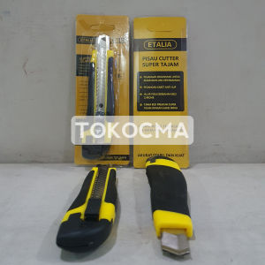 Cutter Pisau Besar Etalia - Pisau Cutter Super Tajam + Refill 3 Cutter