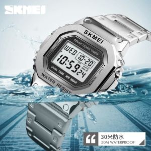 PENGIRIMAN INSTANT / Jam Tangan pria skmei 1456 rantai stainless stell water resist original