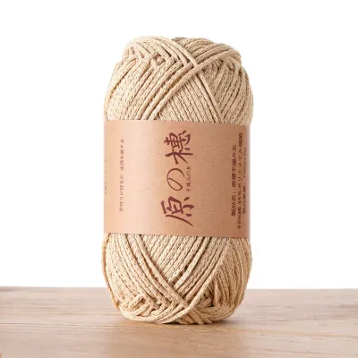 2mm Hollow Cotton Yarn Cotton+Polyester Thread Benang Kait Beg DIY Hand Knitting/Crochet Bag Hat Coasters 空心棉线