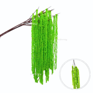 (1 BUNCH) WOOL HANGING Artificial Hanging Wisteria Amaranthus Gantung Wedding Deco Home Decor Garden Outdoor Wall Daun