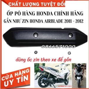 Baga Giữa Ốp Pô Nhựa ABS Cho AirBlade 2011 – 2012 AB Đầu Bò AB Thái Fi Đời Đầu Baga Inox 10 ly Baga Sơn Đen Xi Màu Titan (Ảnh Shop Tự Chụp)