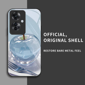 สำหรับ Oppo Reno 11F 5G&Oppo F25 Pro 5G&Oppo Reno11 F 5G CPH2603 เคสศัพท์กันตกแบบคริสตัลแอปเปิ้ล บุคลิกภาพทันสมัย