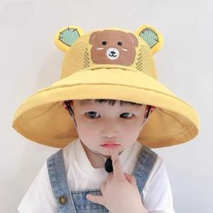 Mũ Vành Rộng Hình Gấu 3D Cho Bé – Chống Nắng Mũ Baby Đi Biển/Đi Chơi