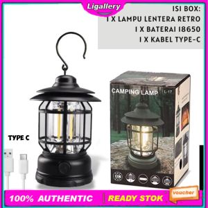 Lampu Lentera LED Camping 3 COB Lampu Tenda Camping Senter Ronda Lampu LED Emergency Waterproof
