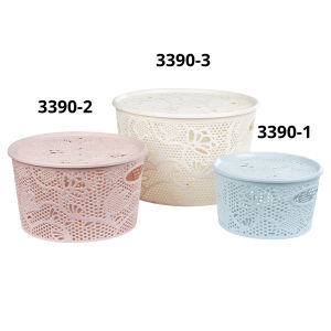 Rổ Nhựa Tròn Việt Nhật 3390 Rổ Tròn Đựng Đồ Đựng Thức Ăn Tránh Côn Trùng - TADAHOME