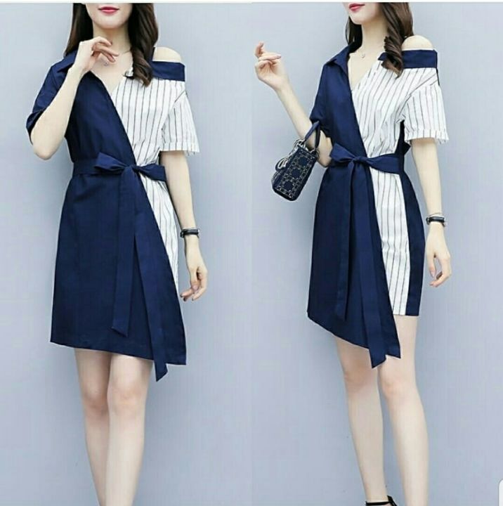 sachin and babi light blue dress White Graduation Dresses – SophiasStyle.com main image 1