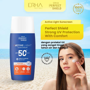 ERHA Perfect Shield Sunscreen Active Light SPF 50+ Water Resistant Tabir Surya Tahan Air 50gr