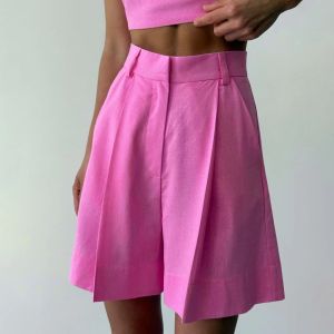 Wolfeel Womens High Waisted Shorts with European and American Style Casual Office Shorts Suitable for Work and Daily Wear2026