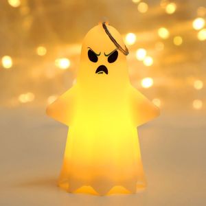 ROBERTA Handheld Ghost Hanging Lamp Luminous Hanging Pumpkin Lantern Portable LED Halloween Ghost Light Halloween Decoration