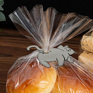 GG คลิปหนีบขนมปังรูปแมวตลกกระเป๋า3D พิมพ์ลายอุปกรณ์ครัวแปลกใหม่สำหรับคนรักแมวคลิปหนีบถุงขนมปังแบบบีบและล็อคสำหรับเก็บอาหารของตกแต่งบ้าน1 2 3ชิ้น