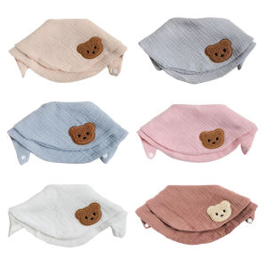 2-lớp bé ợ vải mềm mại và thoải mái Yếm trẻ em cho trẻ sơ sinh Nam Nữ drooling BIB cho ăn mọc răng