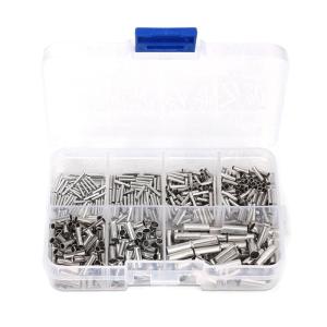 600pcs hiệu quả đầu nối dây điện dây điện thiết lập gọn gàng dây End Set với thuận tiện lưu trữ Box cho nhiều cách sử dụng
