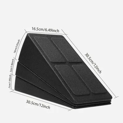 【SG】3Pcs Squat Wedge Block 440LB Heavy Duty Sport Slant Board 8.5° 17° Non-Slip Squat Ramp Board For Exercise Gym