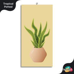 TENNESY HIASAN DINDING TANAMAN BOTANICAL AESTETIK 15x30CM WALL DECOR PAJANGAN KAYU DEKORASI RUMAH