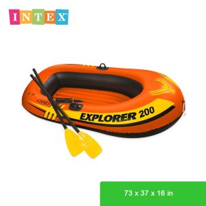 INTEX® 58331 Explorer™ 200 Boat Set Ages 6+ (73 x 37 x 16 in)